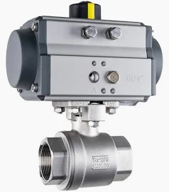 Válvula esfera pneumática para automação industrial